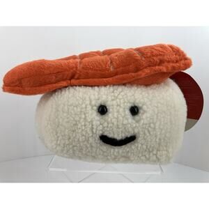 7" Think Geek Sushi Kawaii Happy Face Salmon Sashimi Stuffed Animal Plush